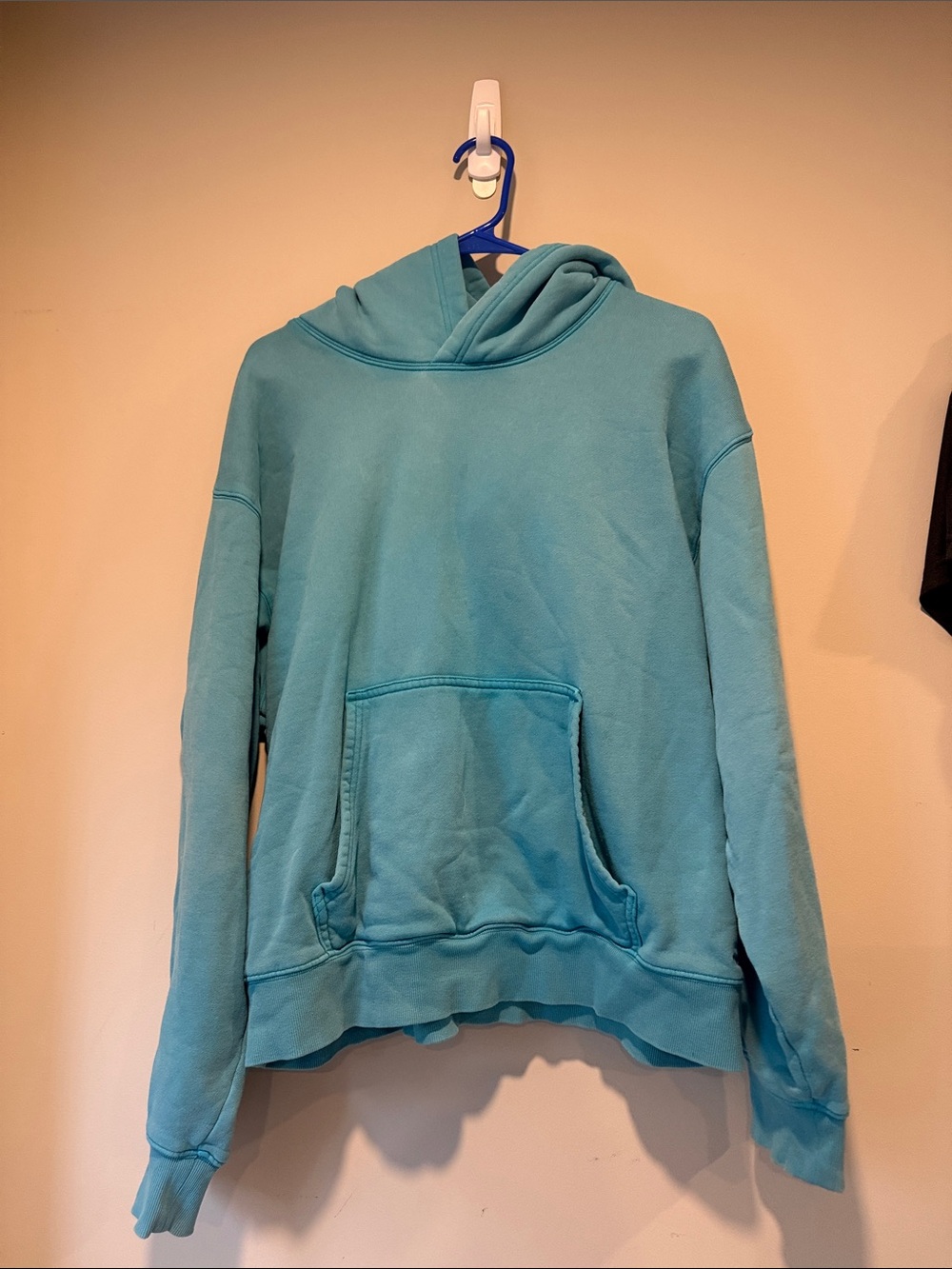 TNA Men's Teal Blue Crewneck Hoodie